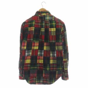 RALPH LAUREN パッチワーク チェックシャツ ボタンダウン 長袖 M マルチカラー