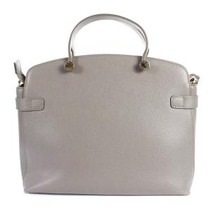 FURLA AGATA トートバッグ ショルダーバッグ 2way レザー グレー