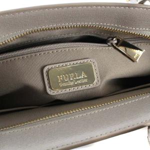FURLA AGATA トートバッグ ショルダーバッグ 2way レザー グレー