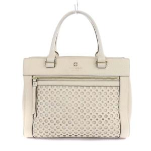 ハンドバッグ パンチング 白 ホワイト WKRU2866