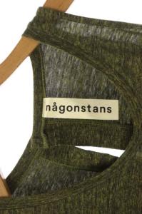 nagonstans オールインワン ノースリーブ サルエル 38 カーキ
