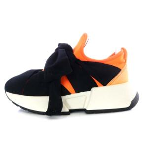 Martin Margiela 6 MM6 リボンスニーカー プラットフォーム 厚底 37 オレンジ ブラック