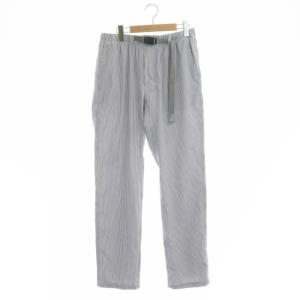 GRAMiCCi ナノユニバース 別注 パンツ シアサッカー テーパード L ブルー