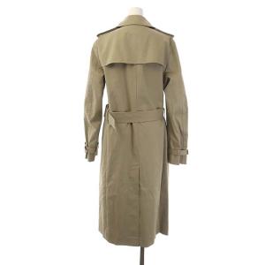 EVERYDAY I LIKE 21SS トレンチコート スプリングコート ロング 背抜き ダブル ベルト付き ライトカーキベージュ