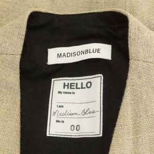 MADISONBLUE LINEN LONG VEST ロング ベスト ジレ ベルト付き リネン 00 ライトベージュ