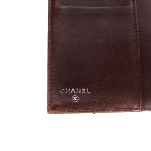 CHANEL マトラッセフラップ 二つ折り長財布 キルティング レザー 黒