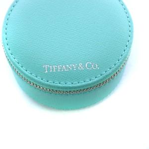 TIFFANY&Co. ジュエリーケース ボックス ラウンド レザー ティファニーブルー