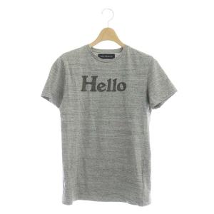 HELLO CREW NECK TEE Tシャツ カットソー クルーネック プリント 00 グレー