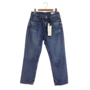 THE HERS ミッドライズアンクルストレートデニムパンツ ジーンズ 25 ブルー