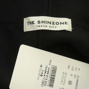 Shinzone THE SHINZONE フレアパンツ ピンタック ストレッチ M ブラック