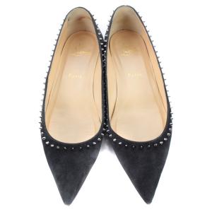 Christian Louboutin パンプス スエード インソール ポインテッドトゥ 39 ブラック