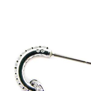 SWAROVSKI ORIGINALLY パールモチーフピアス ストーン シルバー色