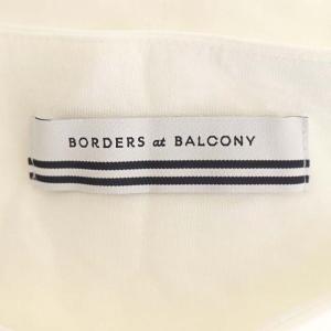 BORDERS at BALCONY 21SS DRAPED DRESS ワンピース ロング ティアード フレア 36 ホワイト