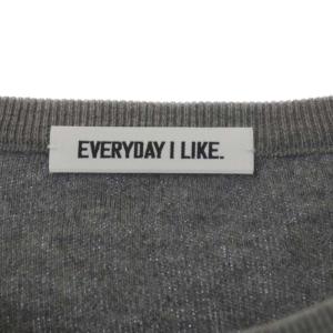 EVERYDAY I LIKE 20AWクルーネック プルオーバー ニット セーター 長袖 グレー