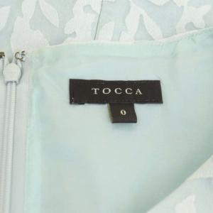 TOCCA 20SS MIRAGE ドレス ワンピース ロング ノースリーブ オーガンジー 花柄刺繍 ライトブルー