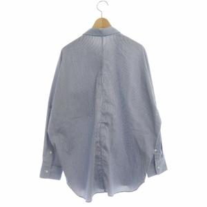 Deuxieme Classe ドロップショルダーシャツ ストライプ ネイビー