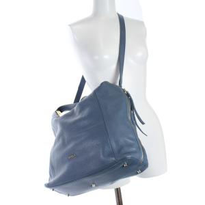 FURLA LIZ ハンドバッグ レザー ショルダーバッグ 2way ブルー