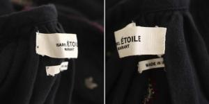 ISABEL MARANT ETOILE ブラウス 刺繍 38 ブラック