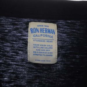 Ron Herman Supima Slub Tee Tシャツ カットソー 半袖 クルーネック XS 黒 ブラック