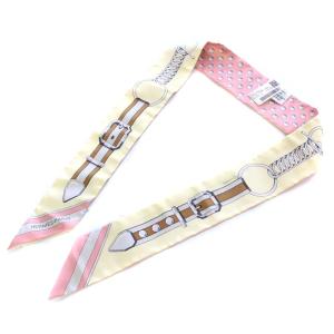 22SS グラントゥラララ ツイリー スカーフ シルク イエロー ピンク