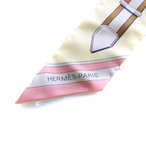 HERMES 22SS グラントゥラララ ツイリー スカーフ シルク イエロー ピンク