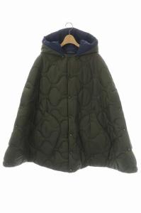 MADISONBLUE 21AW CAPE HOODIE QUILTING キルティングポンチョ F カーキ ネイビー