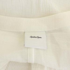 Spick&Span 21SS ワッシャーマキシボリュームワンピース シアー 38 ホワイト