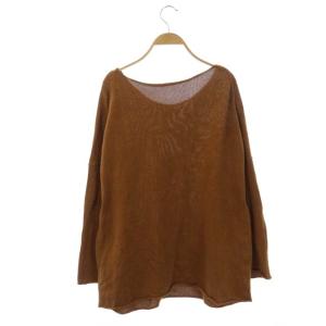 Deuxieme Classe ニット クルーネック ブラウン