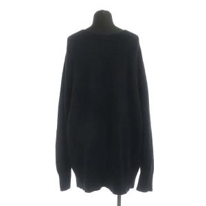 Plage 21SS セットアップ 上下 アサメンアゼビッグプルオーバー ニット カットソー チュニック丈 Vネック 長袖 リネン アサメンアゼパンツ