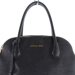 MICHAEL KORS トートバッグ ハンドバッグ レザー ロゴ ブラック