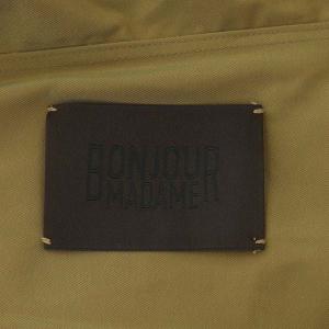 Deuxieme Classe フルジップフード ジャケット アシンメトリー カーキブラウン