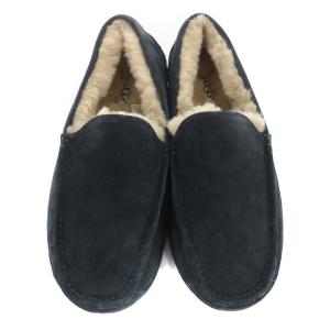 UGG australia ASCOT ムートンシューズ モカシン ローファー 27cm ネイビー