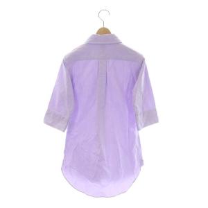 MADISONBLUE 22SS CHELSEA SHIRTOX シャツ 七分袖 ラウンドカラー S ラベンダー