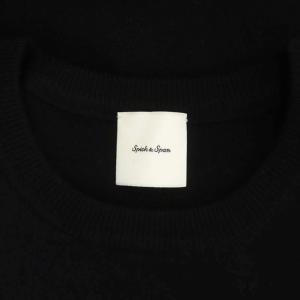 Spick&Span Cozue Anzai Spick 21AW ニットワンピース 膝丈 長袖 裾フレア ブラック