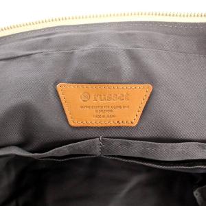 russet トートバッグ ショルダーバッグ 2way モノグラム ナイロン ライトグレー