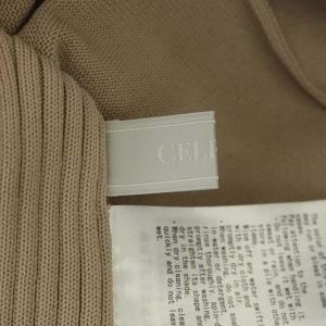 CELFORD 20AW ホールガーメントワンピース ニット ロング 長袖 フレア 36 ベージュ アイボリー