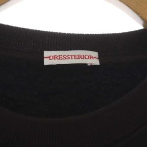 DRESSTERIOR カシミヤタッチ裏毛プルオーバー トレーナー スウェット 36 ダークブラウン