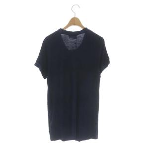 LANVIN 22FAG ST HONORE カットソー 半袖 プルオーバー リボン XS ネイビー ブラック