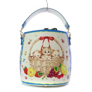 franche lippée バスケット ハンドバッグ ワンハンドル ショルダー 2way フェイクレザー ホワイト