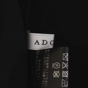 ADORE 22SS エアリーフォルムニット ノースリーブ ニット チュニック フレア 38 ブラック