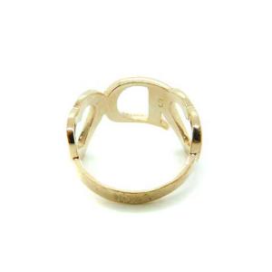 Christian Dior リング 指輪 ハート ロゴ 10号 イエローゴールド色