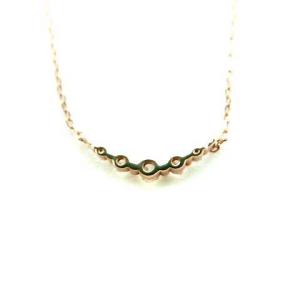 VENDOME AOYAMA ネックレス ストーン K10 ピンクゴールド