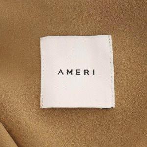 Ameri VINTAGE 17SS パイソン切替ベルト付きオールインワン 長袖 キャメル