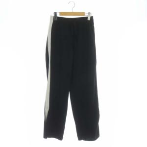 Grace Class 21SS ワイドパンツ ジャージ ニット サイドライン 36 ブラック ホワイト