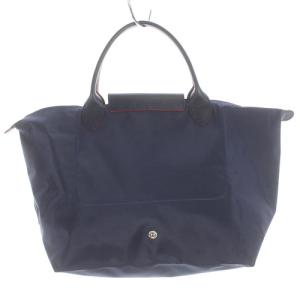 Longchamp ルプリアージュ クラブ トートバッグ ハンドバッグ ロゴ 紺 ネイビー