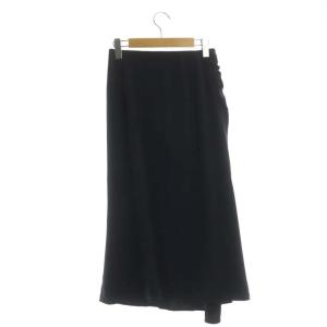 EPOCA 21AW スカート サイドギャザー アシンメトリー 40 ブラック