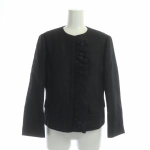 EPOCA 21SS セットアップ スーツ ノーカラージャケット ラップスカート 40 ブラック