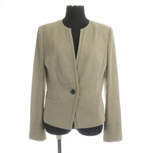 EPOCA 21SS セットアップ ノーカラージャケット フレアスカート 40 ベージュ