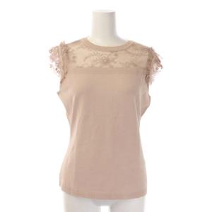 EPOCA アンサンブルニット レース 切替 40 ピンク