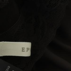 EPOCA 21SS チュールレースコンビ ブラウス ノースリーブ プルオーバー 40 ブラウン